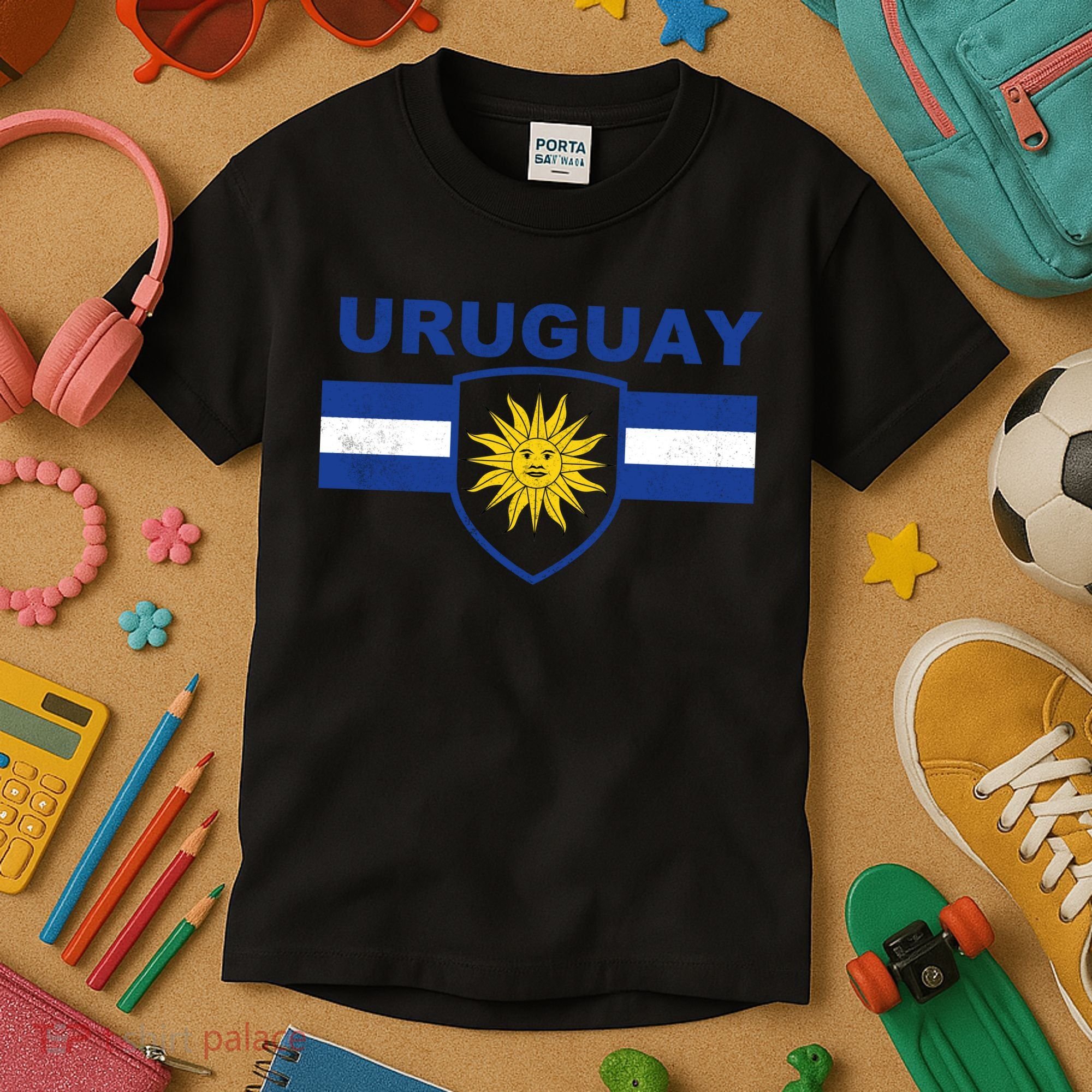 Uruguay shield style Kids T-Shirt