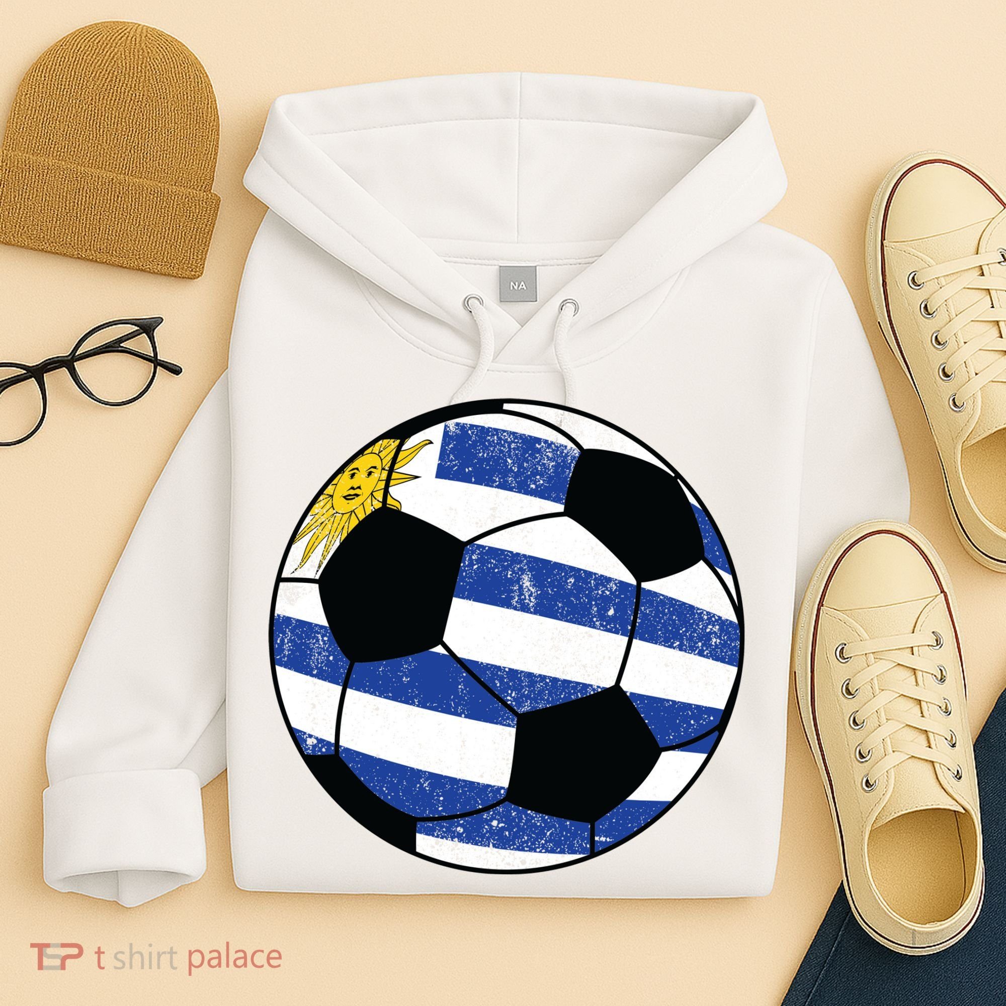 Uruguay soccer ball Hoodie