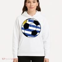 Uruguay soccer ball Hoodie thumb 5