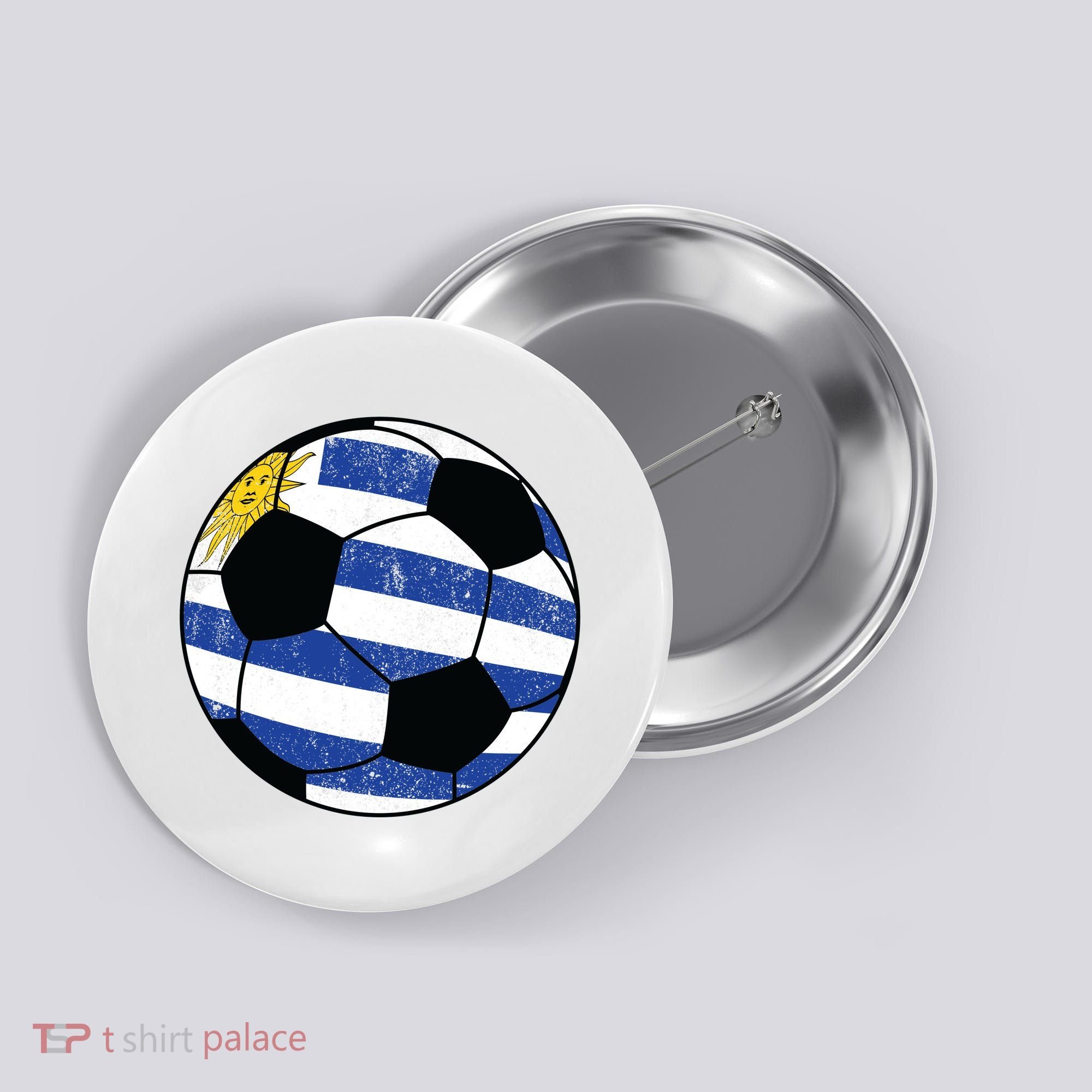 Uruguay soccer ball Button