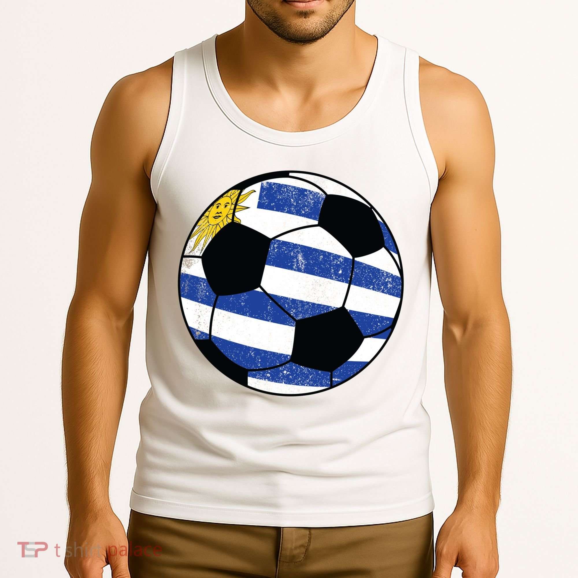 Uruguay soccer ball Tank Top