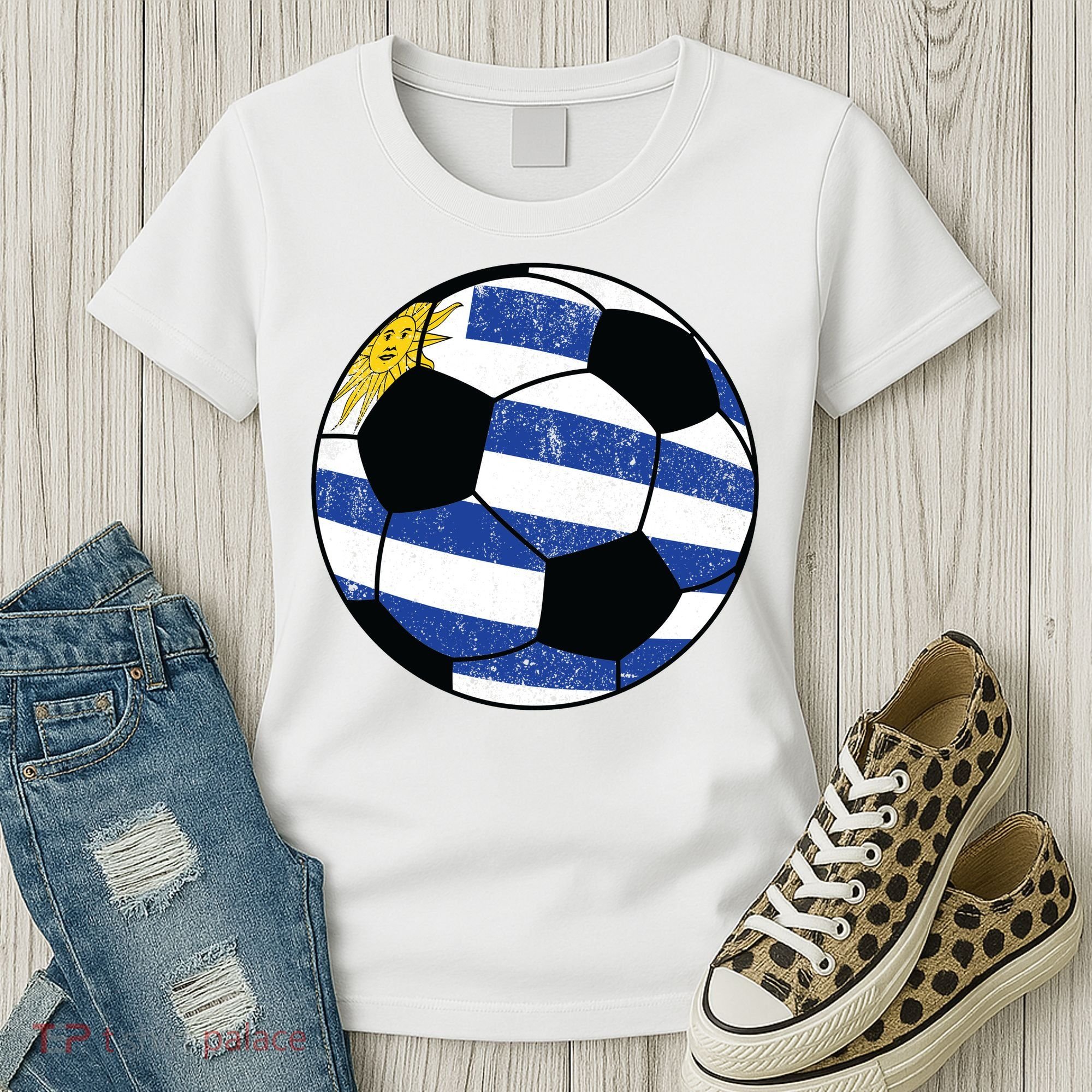 Uruguay soccer ball Women's T-Shirt