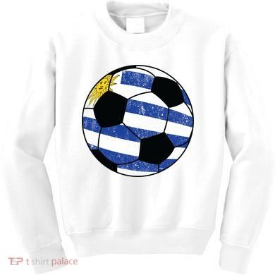 Uruguay soccer ball Kids Sweatshirt