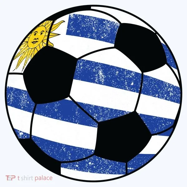 Uruguay soccer ball Kids Hoodie
