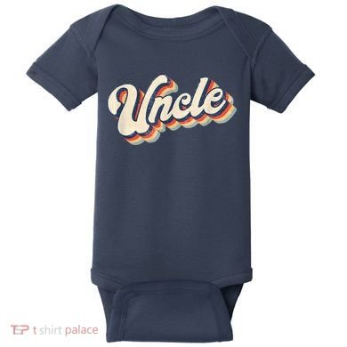 Uncle Retro Vintage Gift Uncle Baby Bodysuit