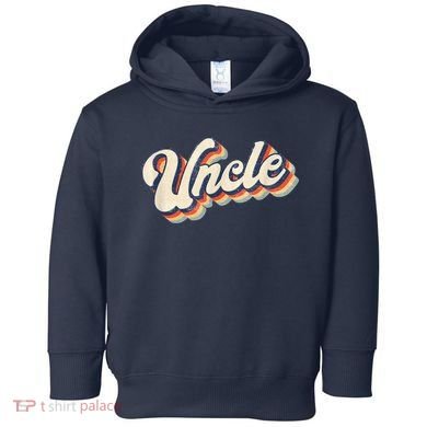 Uncle Retro Vintage Gift Uncle Toddler Hoodie