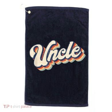 Uncle Retro Vintage Gift Uncle Golf Towel