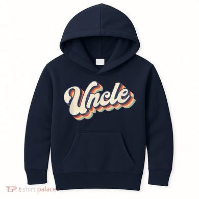 Uncle Retro Vintage Gift Uncle Kids Hoodie