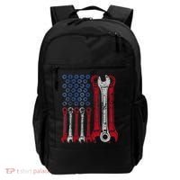 USA Red White Blue American Flag Mechanic Backpack thumb 0
