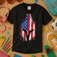 US American Spartan Kids T-Shirt thumb 3