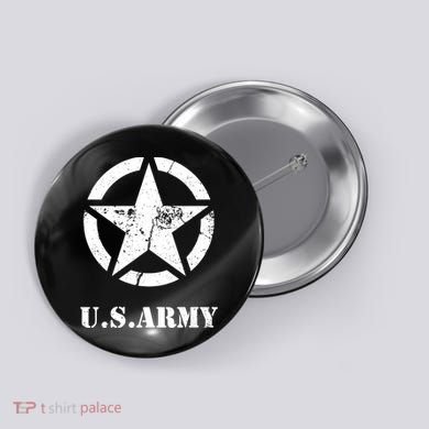 US Army Vintage Logo Button