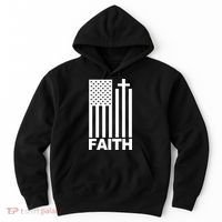 US Christian Cross Flag Faith Hoodie thumb 0