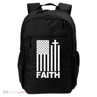 US Christian Cross Flag Faith Backpack