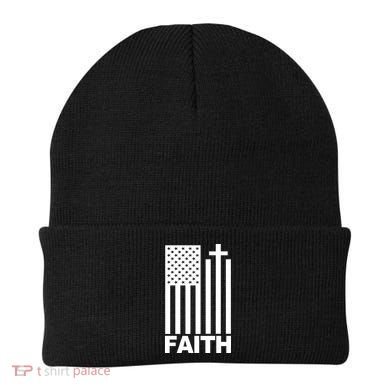 US Christian Cross Flag Faith Beanie