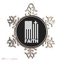 US Christian Cross Flag Faith Ornament thumb 0