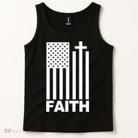 US Christian Cross Flag Faith Tank Top thumb 2