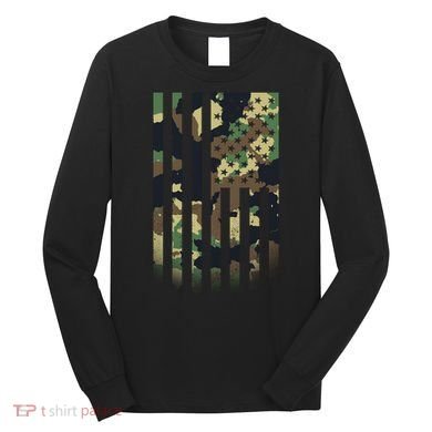 US flag military  Long Sleeve Shirt