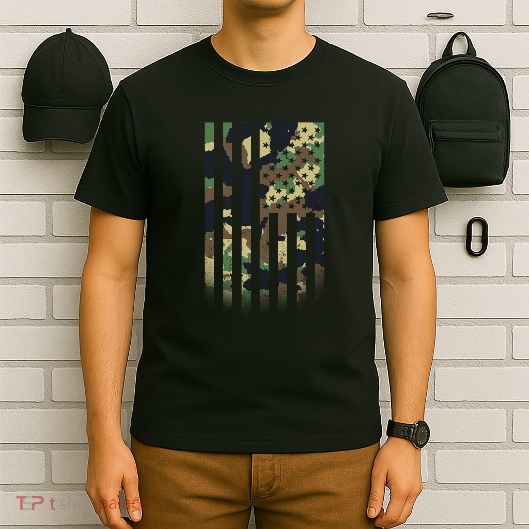 US flag military  T-Shirt