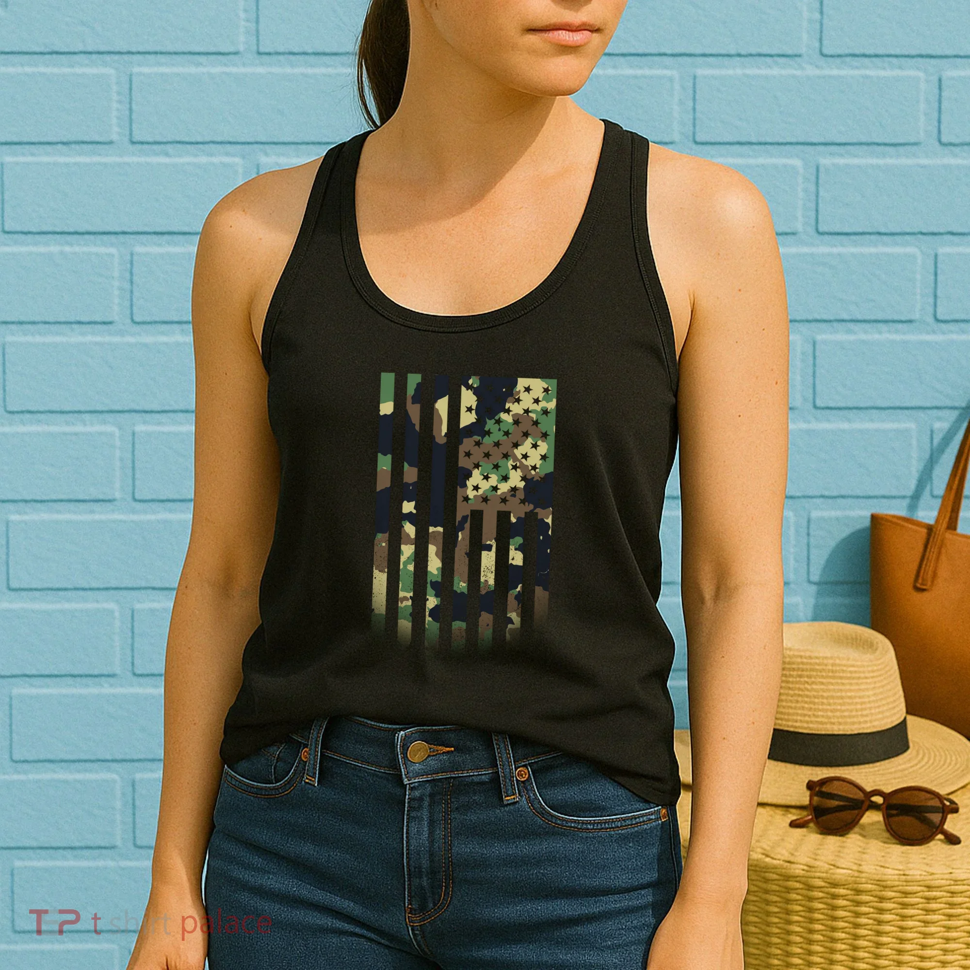 US flag military  Women's Tank Top