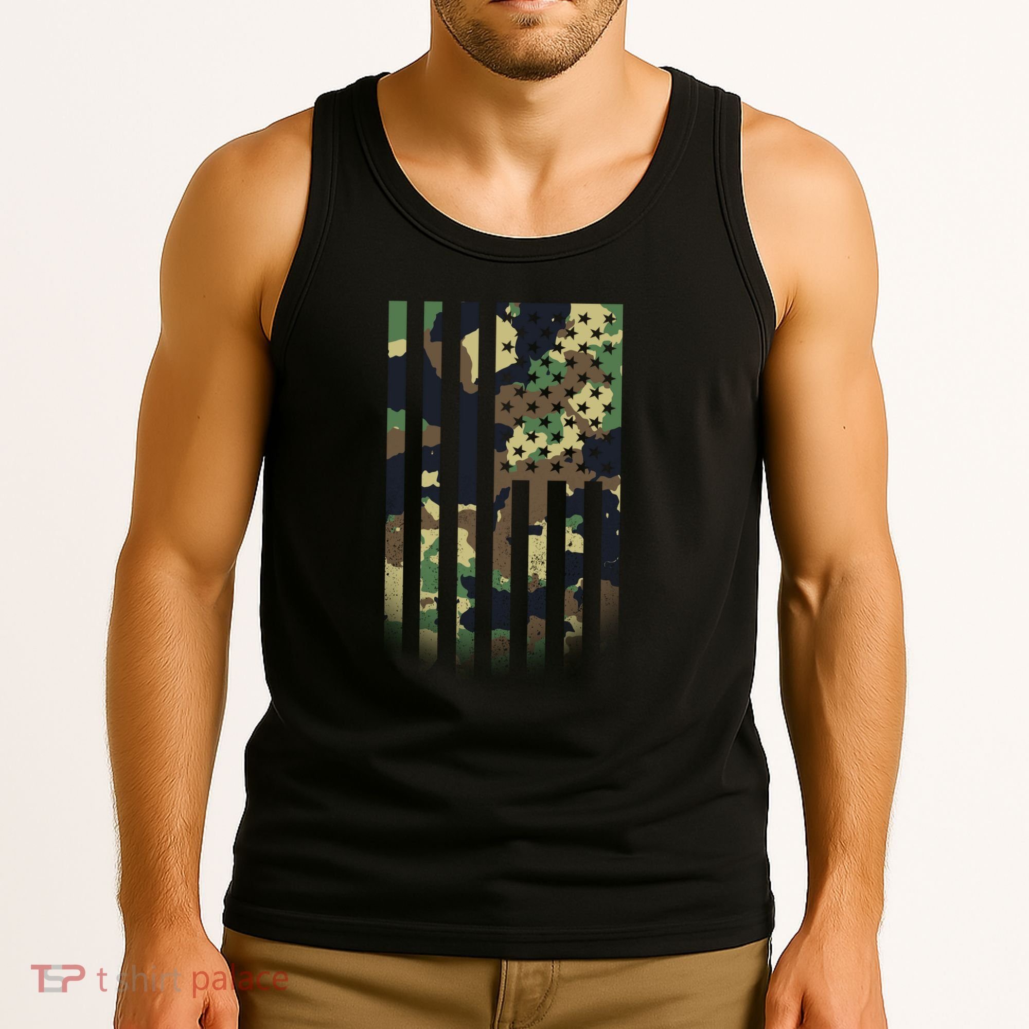 US flag military  Tank Top