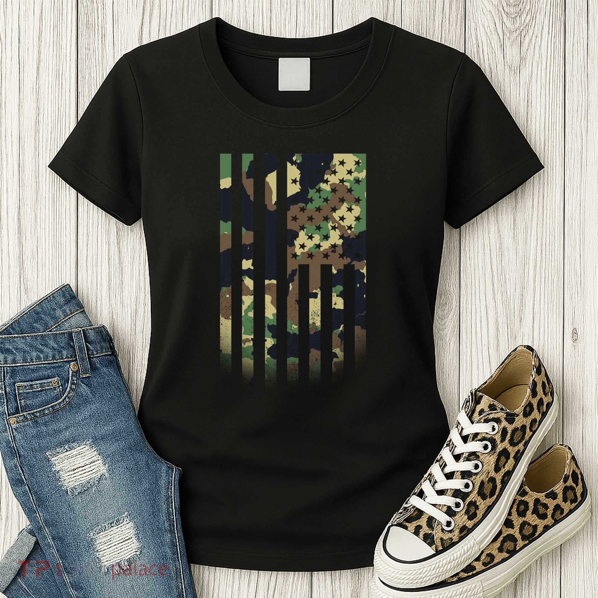 US flag military  Women's T-Shirt