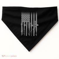 US Gun Flag USA-Made Doggie Bandana thumb 0