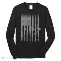 US Gun Flag Long Sleeve Shirt thumb 0