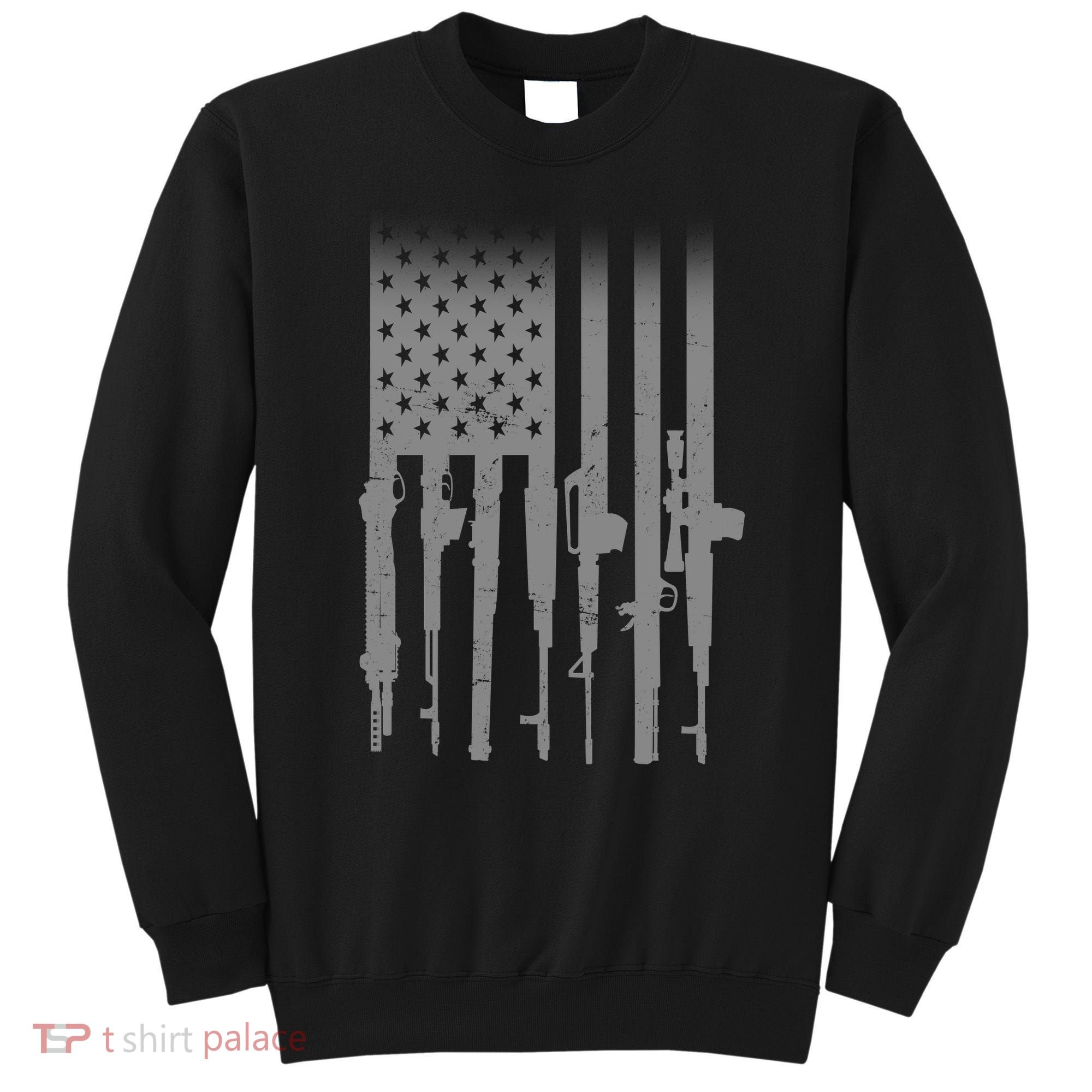 US Gun Flag Sweatshirt