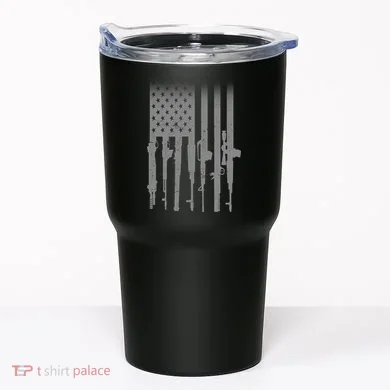 US Gun Flag Tumbler