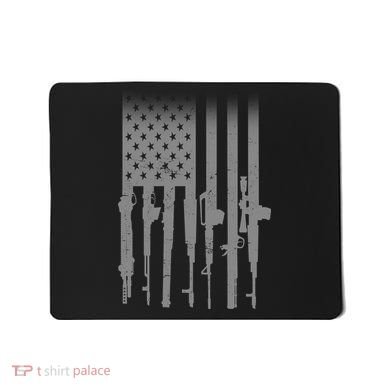 US Gun Flag Mousepad