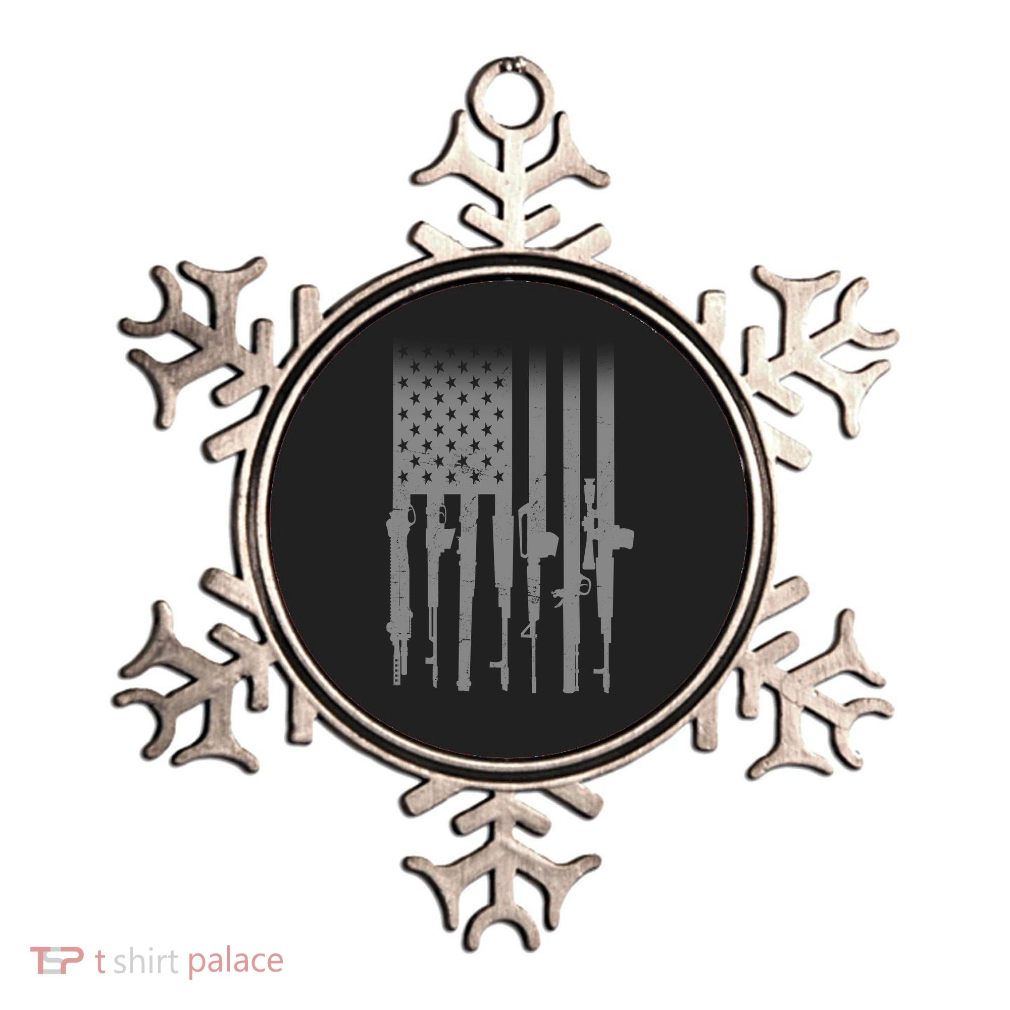 US Gun Flag Ornament