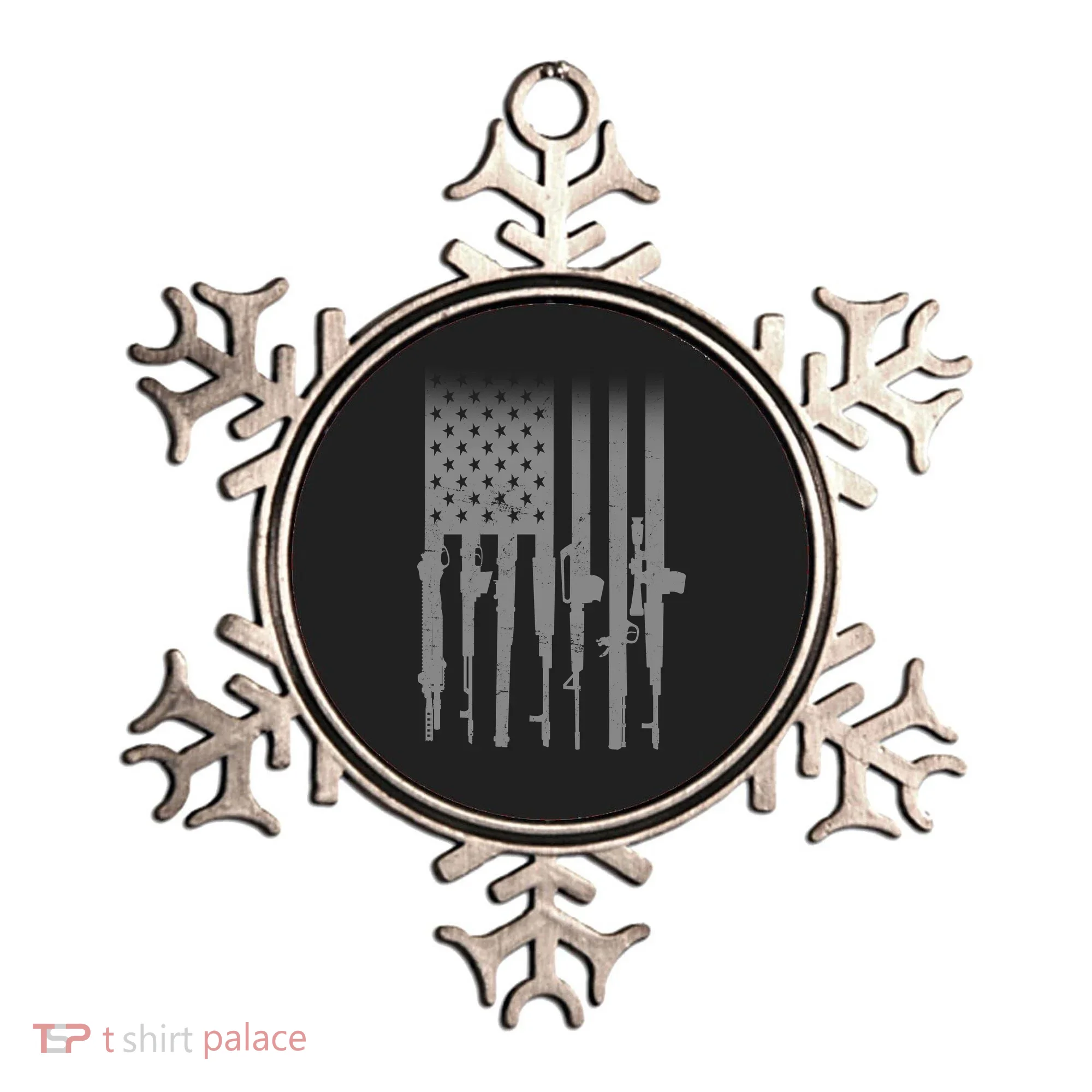 US Gun Flag Ornament
