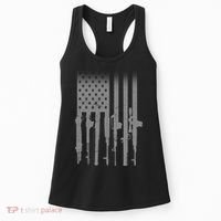 US Gun Flag Women's Tank Top thumb 0