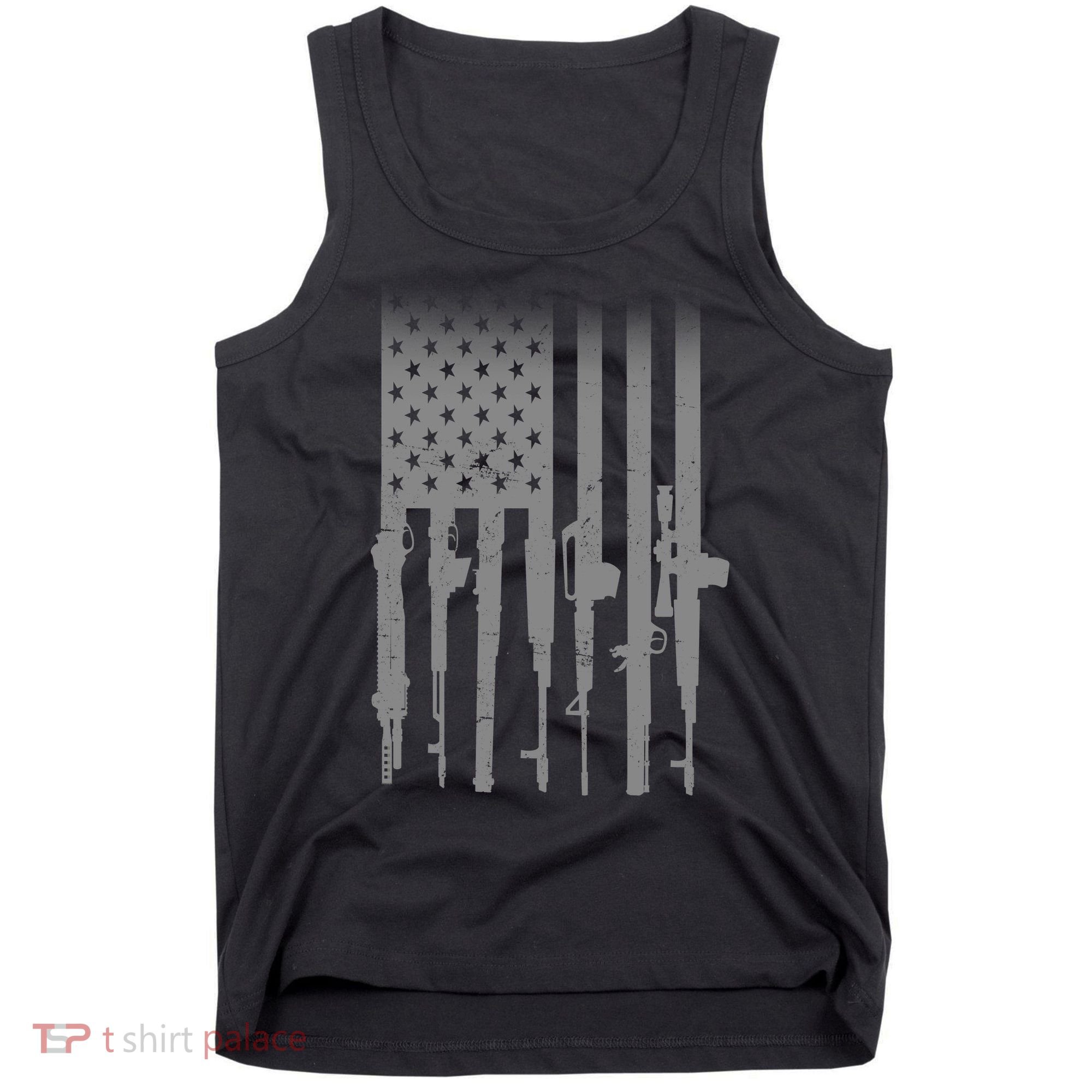 US Gun Flag Tank Top