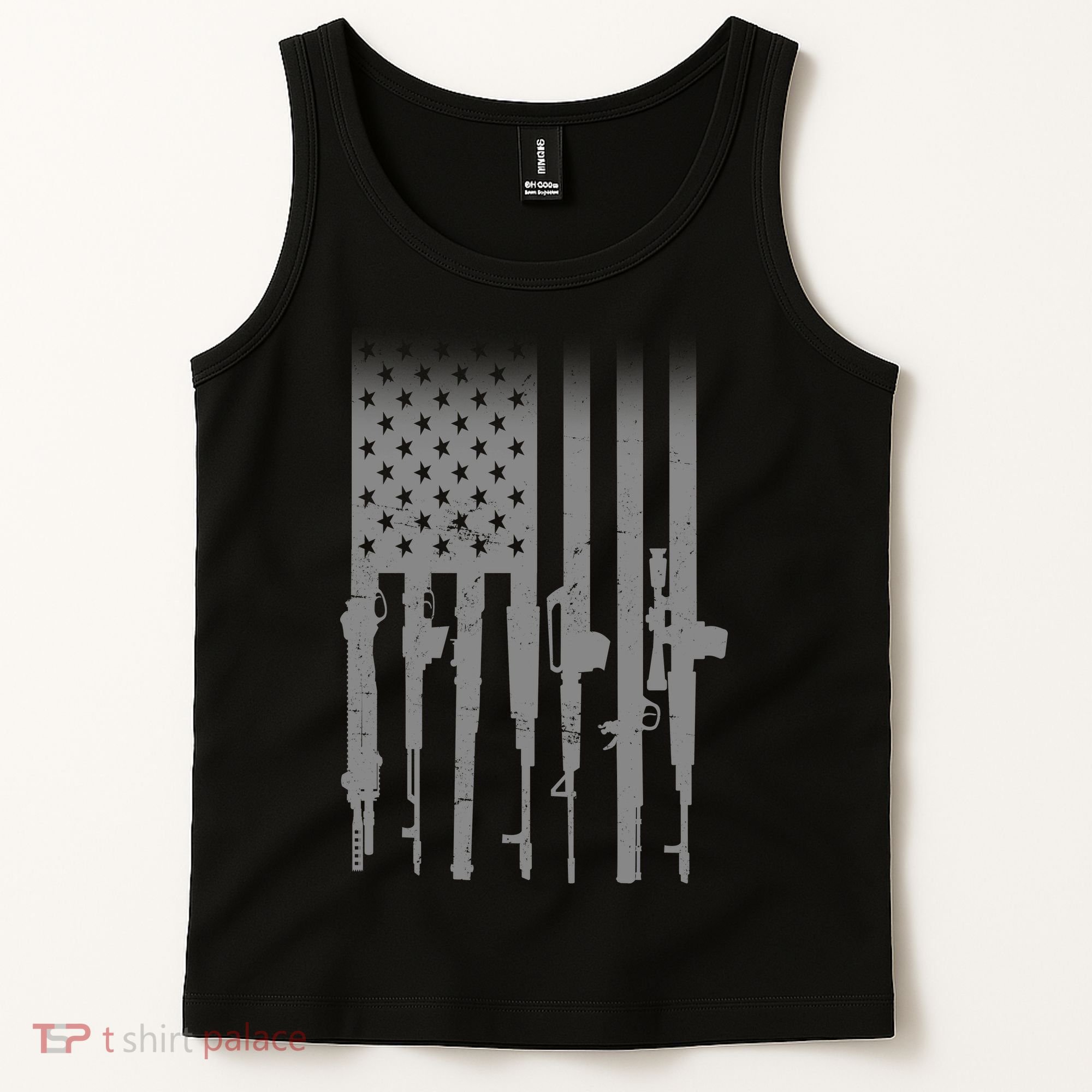 US Gun Flag Tank Top