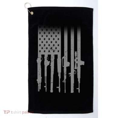US Gun Flag Golf Towel