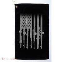 US Gun Flag Golf Towel thumb 0
