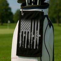 US Gun Flag Golf Towel thumb 2