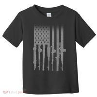US Gun Flag Toddler T-Shirt thumb 0