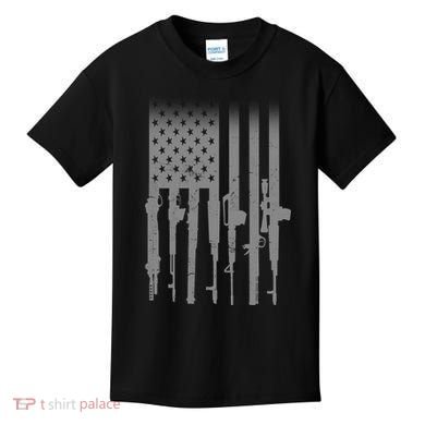 US Gun Flag Kids T-Shirt