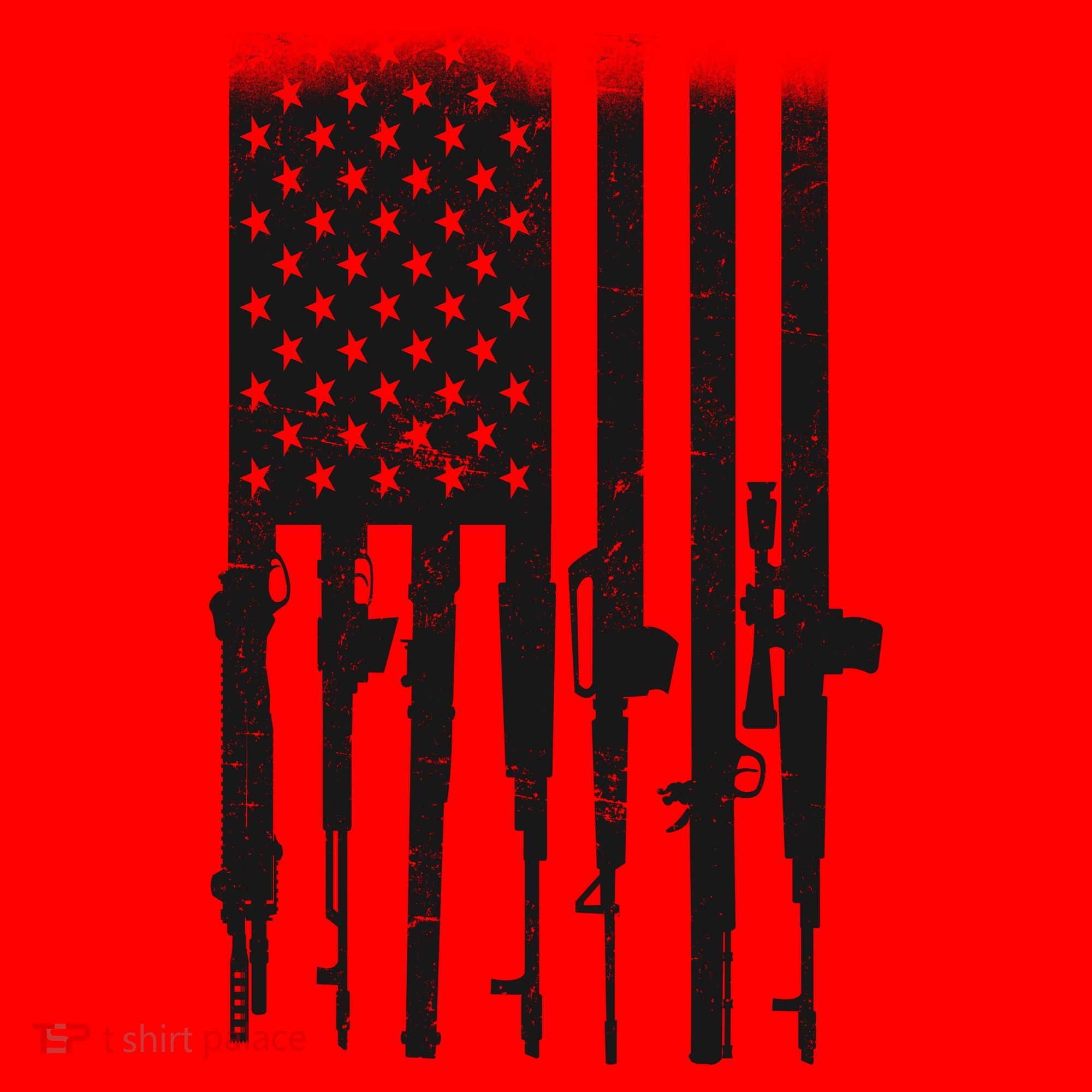 US Gun Flag Santa Hat