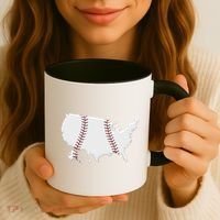 US Map American Baseball Coffee Mug thumb 3