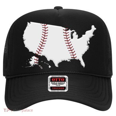US Map American Baseball Hat