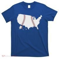US Map American Baseball T-Shirt thumb 0