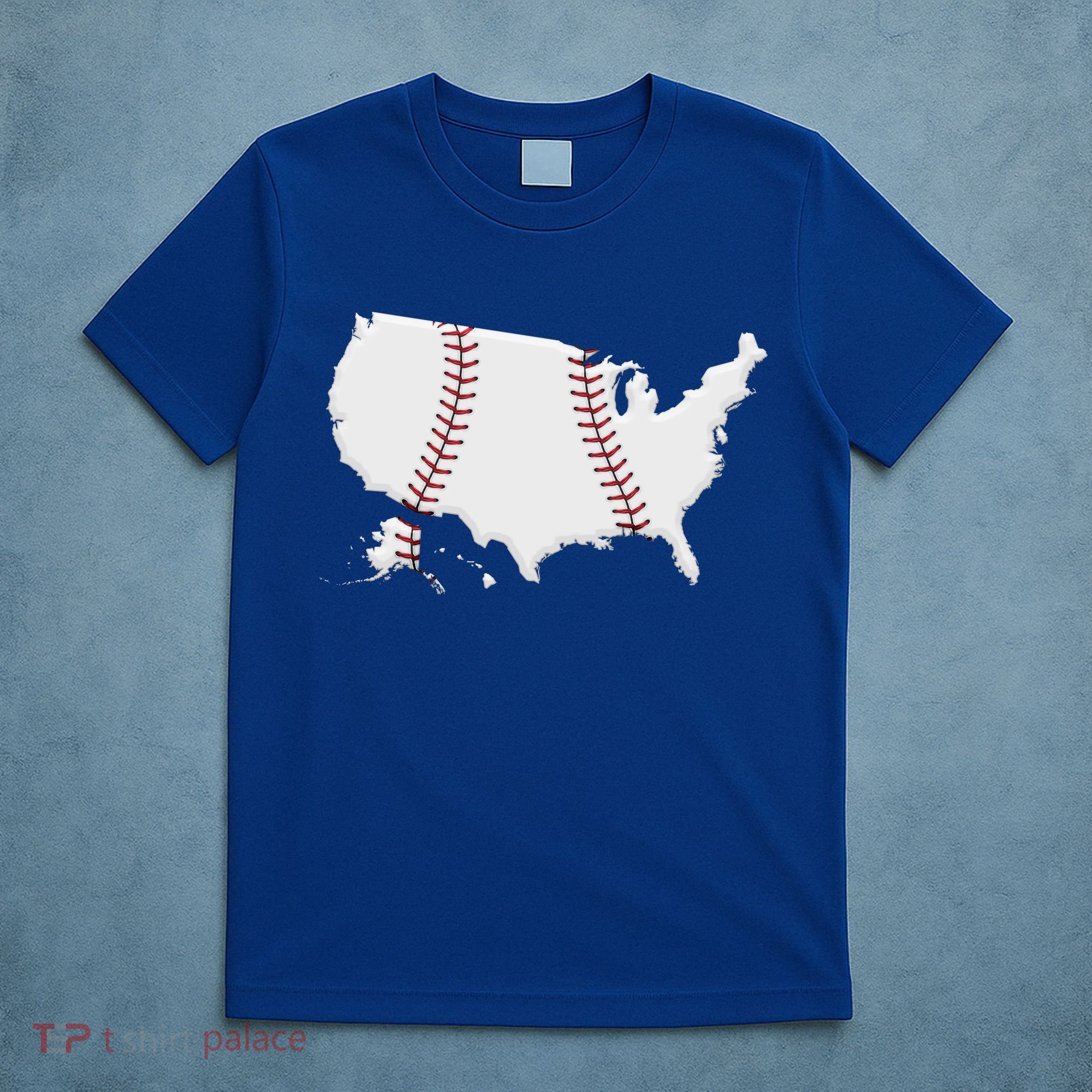 US Map American Baseball T-Shirt
