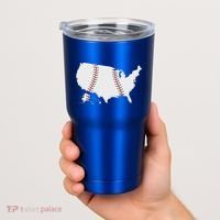US Map American Baseball Tumbler thumb 2