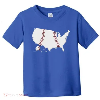 US Map American Baseball Toddler T-Shirt