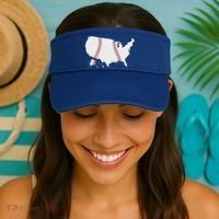 US Map American Baseball Visor thumb 2
