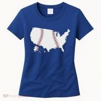 US Map American Baseball Women's T-Shirt thumb 0
