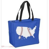 US Map American Baseball Tote Bag thumb 2